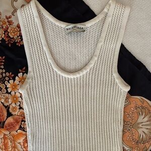 White Hot Balenciaga Knit Top XS
